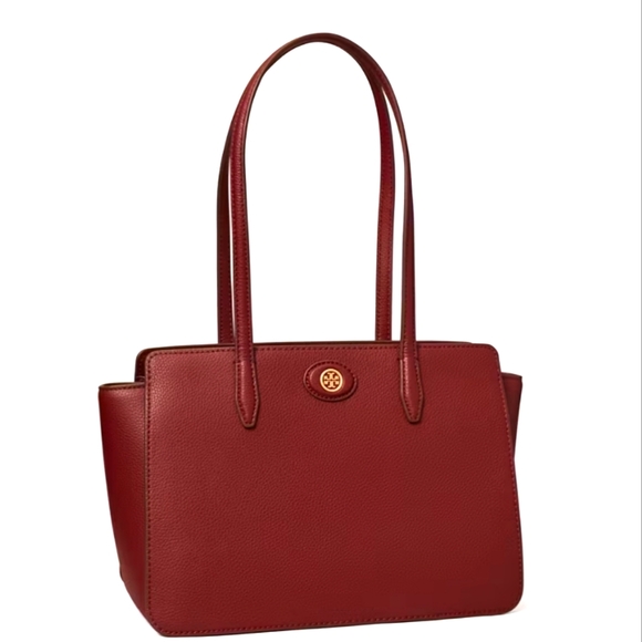 Small Tote Tory Burch Robinson Medium Leather Tote TORY BURCH